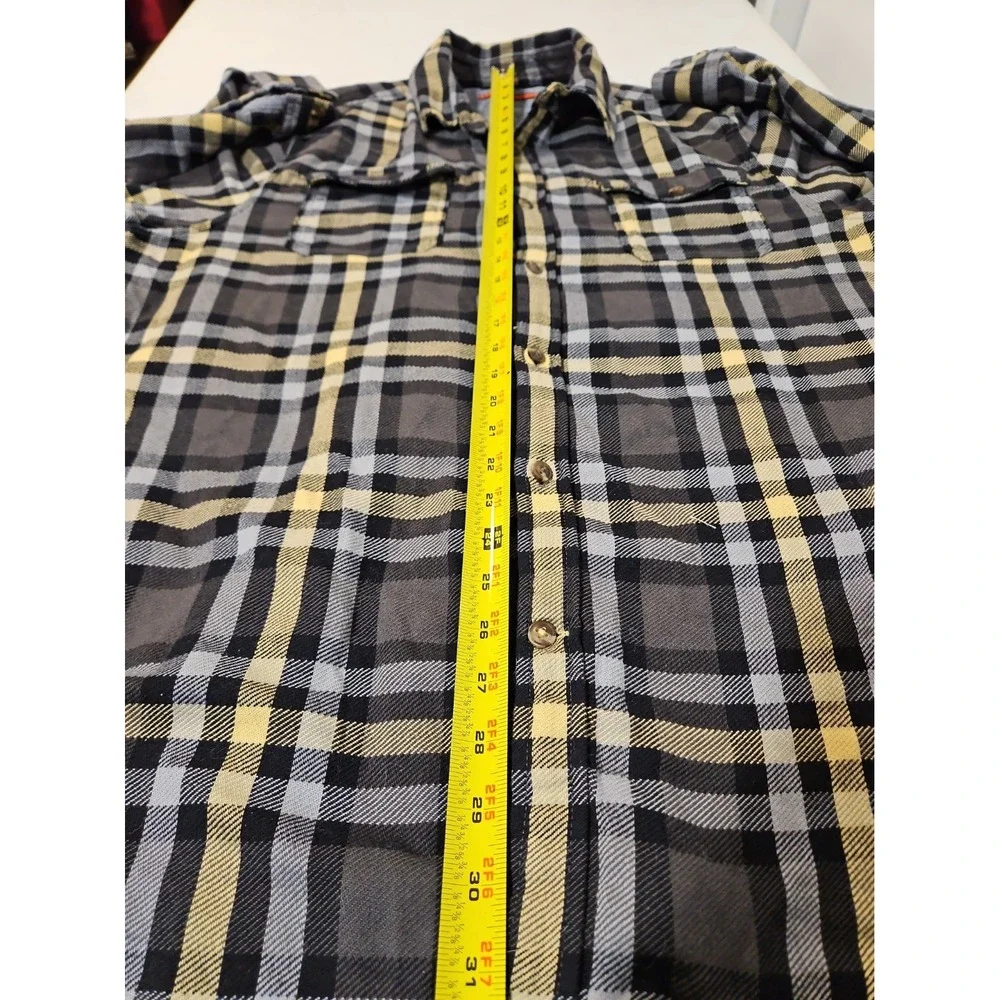 The North Face Plaid Flannel Shirt Mens XL Multicolor Button Up Long Sleeve(1904